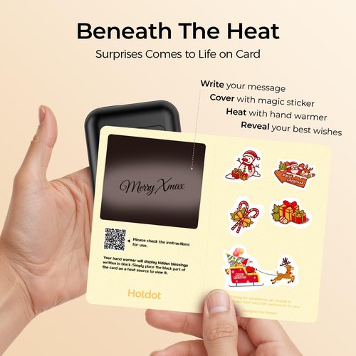AI Hand Warmers Rechargeable 2 Pack, 4 Heat Levels (104–131°F), Real-Time Temp & Battery Display, Electric Hand Warmers, Fast Heating, Fits in Gloves/Pocket, Gifts for Women & Men