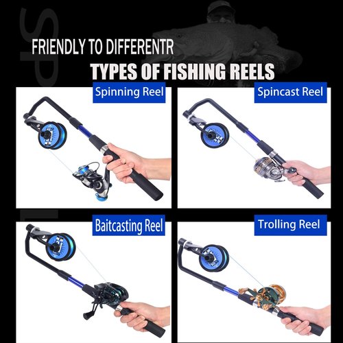 Fishing Line Spooler, No Line Twist, Adjustable line Winder, Portable for Spinning & Casting and Trolling Reel
