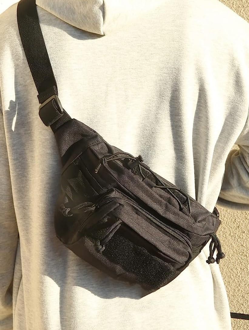 Waist Bag Fanny Pack For Men Travel Pouch For Women Anti Theft Waist Bag Belt Bag Waist Pouch For Travel Workout Running Hiking (Black 1106L)