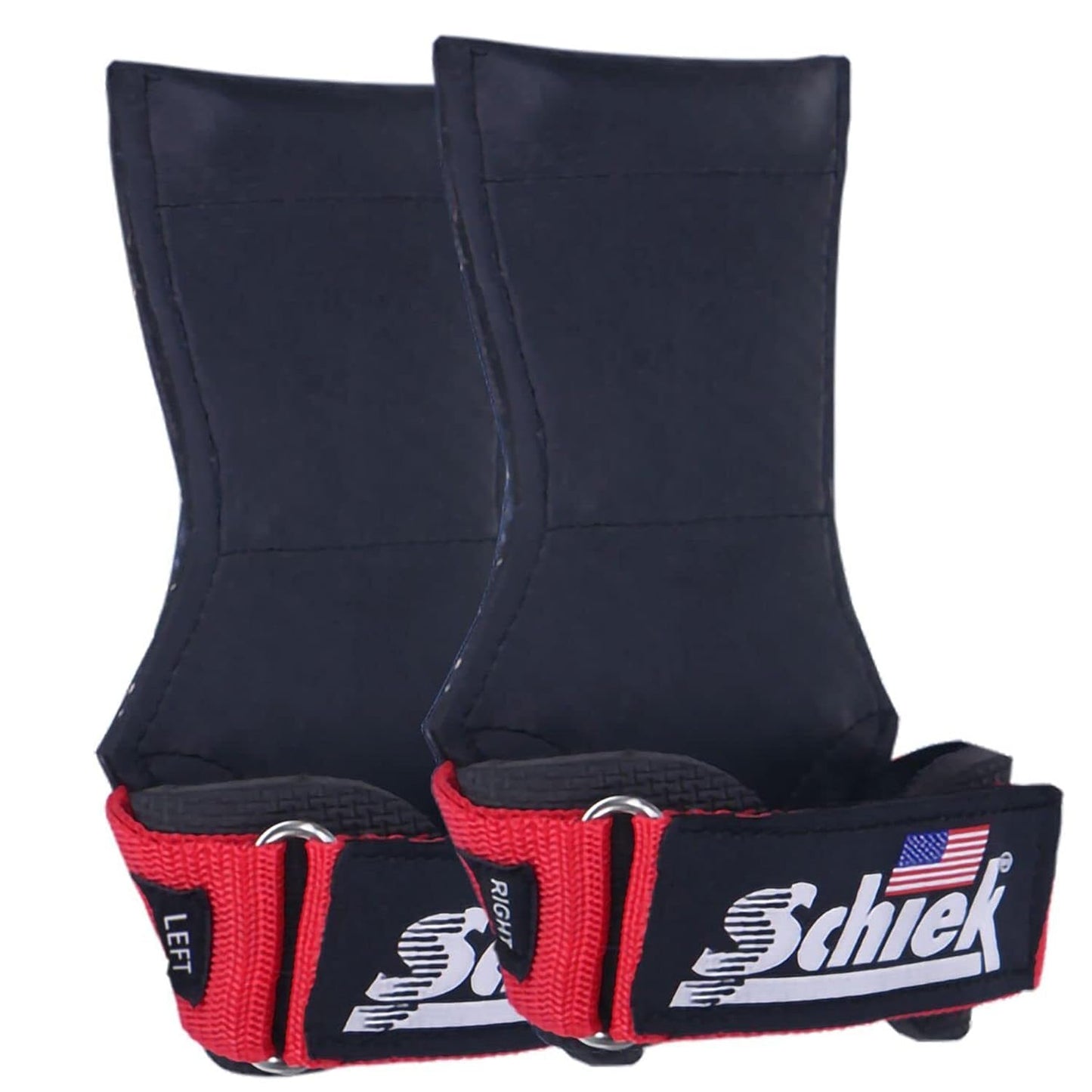 Schiek Sports 1900 Ultimate Hand Grip - 9 mm Thick Neoprene Grips for Weight Lifting - Ultra Durable Non Slip Secure Grip
