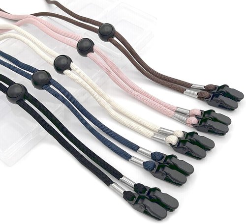 Sluswallow Brown Hat Chin Cord, Adjustable Hat Strap Clips Windproof Lanyard on Bag Holder for Travel Keeper, Fishing Hats