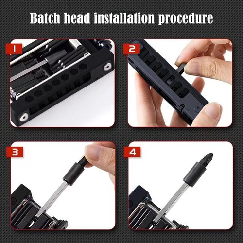 TOSFOH 38 In 1, bike multitool, Bike Tool Kit, Bike Chain Tool, Bike Repair Kit, Motorcycle Accessories, Multi Tool, Bike Tire Repair Kit, Lightweight Stainless Steel Bicycle Multi Tool by WIWUE GUO