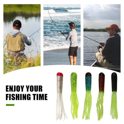 Crappie Jigs & Lures Tackle Kit, 120pcs - 70pcs Jigs, Soft Plastic Fishing Lures, Tubes, Swimbaits, Grubs, for Bass, Trout, Freshwater & Saltwater Fishing