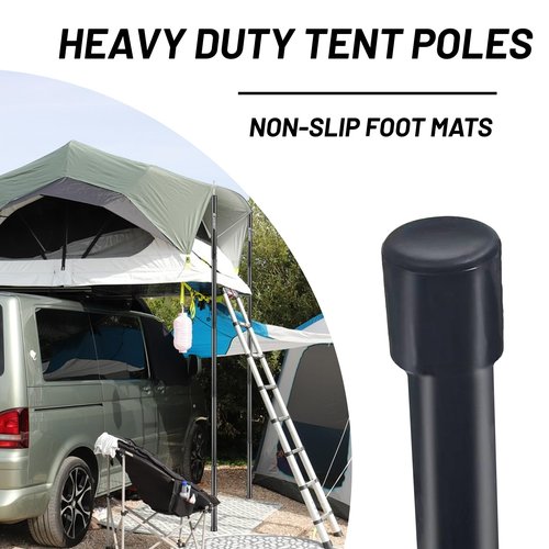 Tent Poles for Tarp, AVOFOREST Camping Tent Tarps Poles Adjustable Camping Accessories 76in Heavy Duty Poles Thicker Tent Pole with a Diameter of 0.65in for Backpacking Hiking Awning