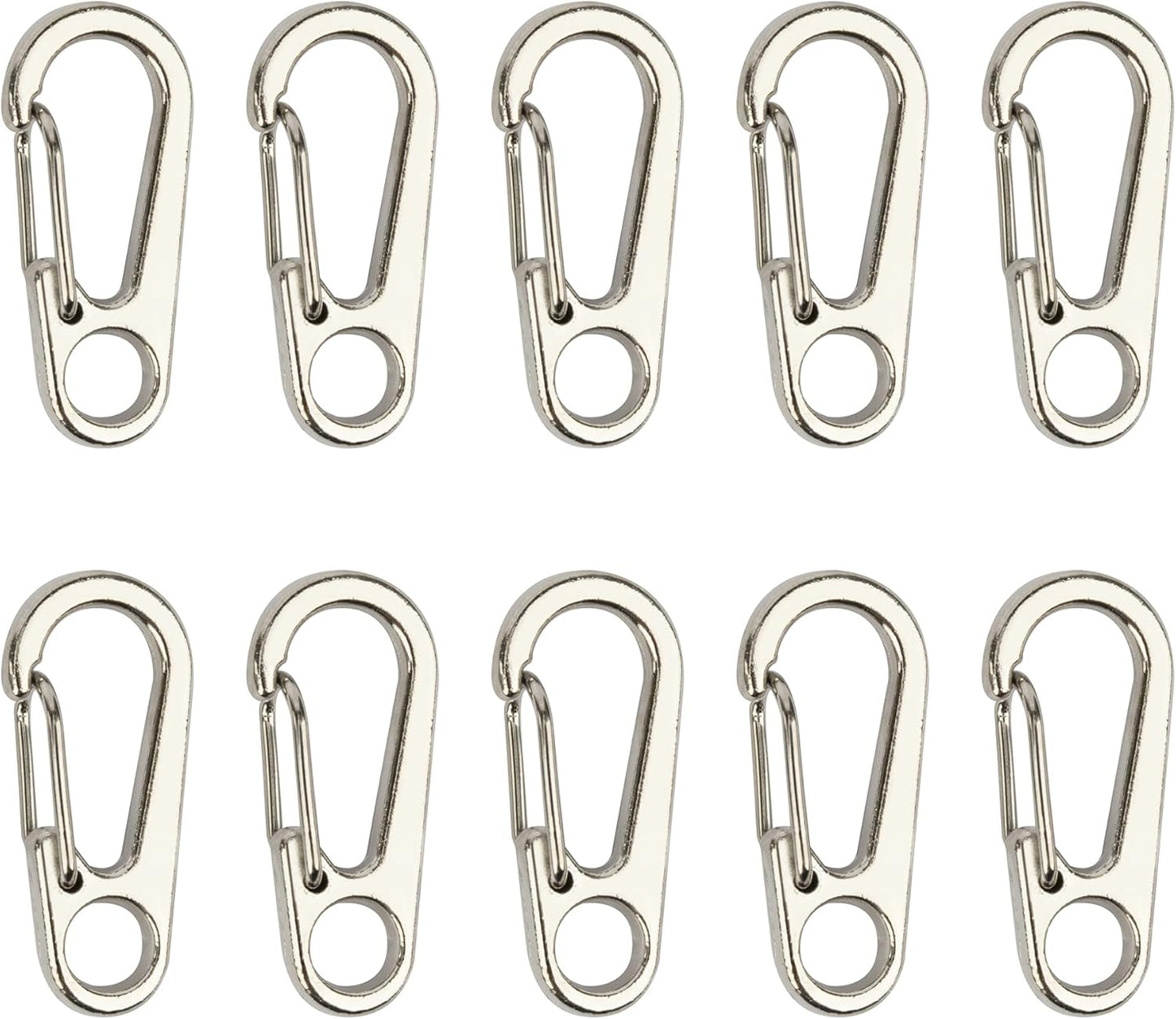 SWATOM Small Mini Carabiner Clip Tiny Spring Snap Hook Keychains Micro Carabiners for Paracord EDC Alloy Key Rings Outdoor Hiking Fishing Camping Backpack Accessories