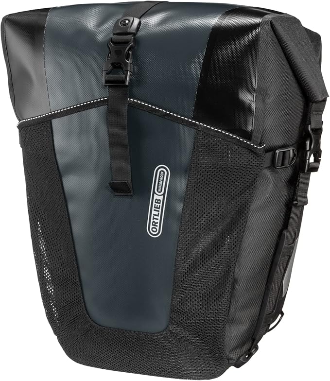 Ortlieb Unisex's Back-Roller Pro Classic Saddle Bag-Black/Grey, 70 Litre