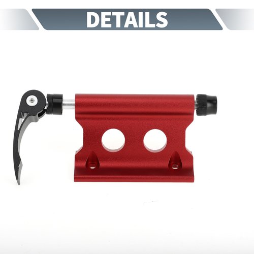 X AUTOHAUX 1 Set Universal Quick Release Bike Fork Mount Rack with Roof Carrier for 0.26 Inch (6.5mm) / 0.79 Inch (20mm) Aluminum Alloy Anti-Corrosion Red