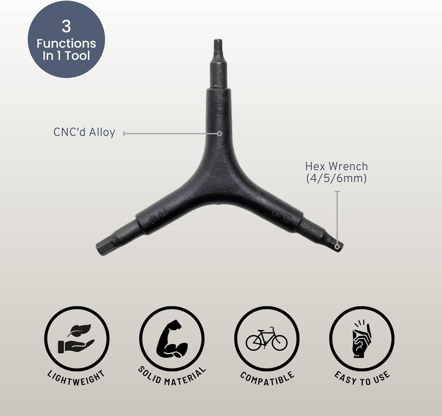 State Bicycle Co. Bike Tri Tool. Bicycle Tools. Screw Drivers For Bikes. Durable Alloy Steel, Ergonomic Rubberized Grip. Black