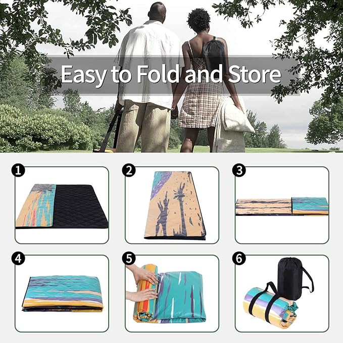 60x80 Picnic Blankets Sand Free Water Proof Beach Blanket Big Lightweight Soft Yoga Exercise Mats Summer Camper Traveling Supplies Hawaii Vacation Festival Must Haves for Adult Beach Lover