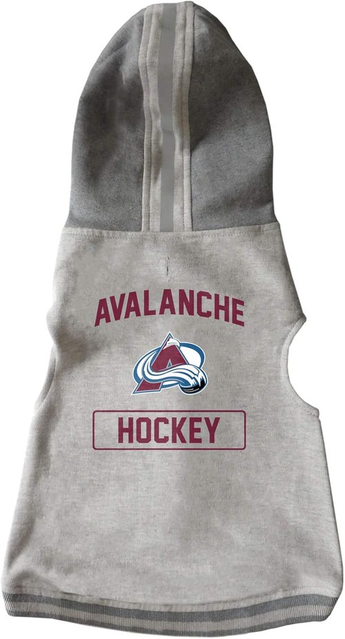 Littlearth NHL Colorado Avalanche Pet Hooded Crewneck, Team Color, X-Small