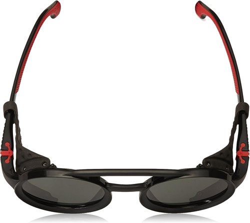 Carrera unisex adult Carrera 5046/S Sunglasses, Black/Green, 49mm 24mm US