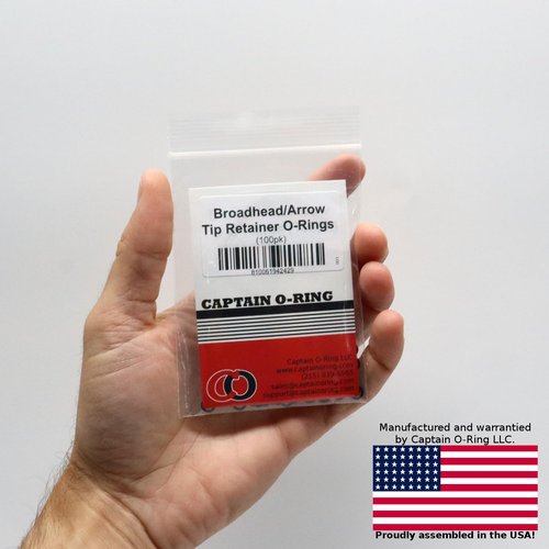 O-Ring Retainer 1/4 Inch Washers for Archery Arrow Broadhead Tips (100 Pack) – Prevents Heads Points Loosening