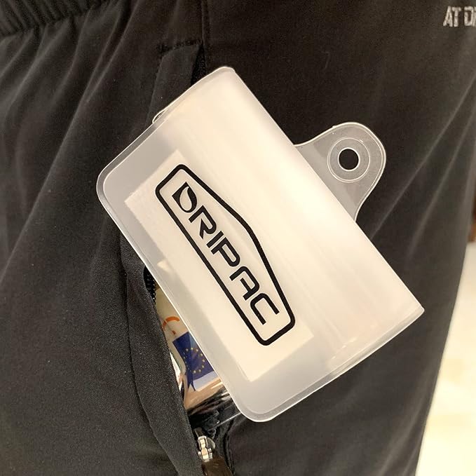 DRIPAC Waterproof Car Key FOB Case Waterproof Wallet Waterproof Holder Pouch For Key ID Badge Credit Card Money（White）