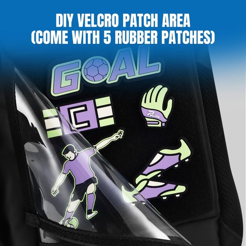 POIXM Soccer Backpack, Soccer Bags for Boys All-in-One Design with Separate Cleat, Jersey, Ball, and Laptop Compartments, Gifts for Boys