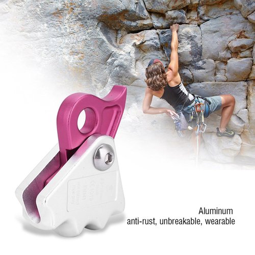 Nurnesy 15KN Self Braking Stop Abseiling Device 9-12mm Rope Rappel Rappel Ring Climbing Equipment