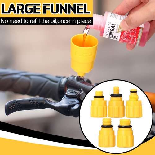 Namalu Brake Bleed Kit Compatible with Shimano, TEKTRO, TRP Hydraulic Disc Brakes, Brake Fluid Bleeder Set with 120ml High Performance Mineral Oil for MTB/Road Bike Brake