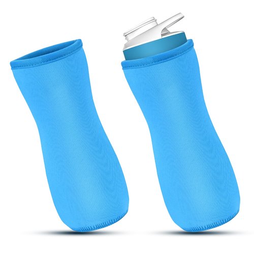Enlisiwte 2Pcs 32oz Sleeve for Water Bottle - for 32 oz Stainless Steel Bottles, Neoprene Insulated & Sweat Absorbing Cover for Water Bottles(Blue,fits 32 oz stainless steel bottles)