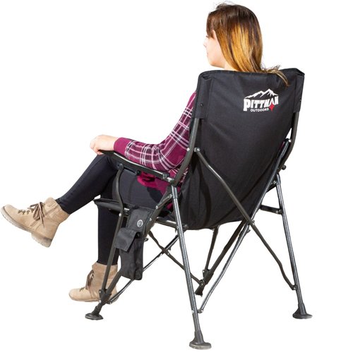Pittman - Heated Camping Chair for Adults - The Perfect Heated Chairs for Outdoor Sports or Elevating Your Campsite. Heated Folding Chair Keeps You Warm on Cool Nights - Batteries Not Included