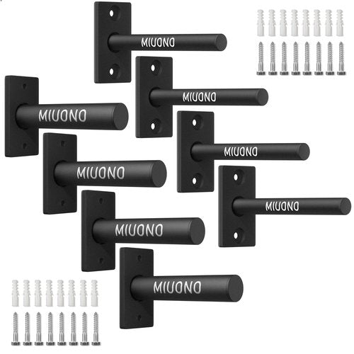 MIUONO Weight Plate Holder for 2" Olympic Weigh Plates and Weight Plate Rack for 1" Plates Bundle