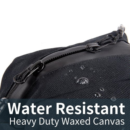 Brand EDC Organizer - Zippered Belt Bag for Men & Women, Side Gusset Design, Ideal for Travel & Hiking