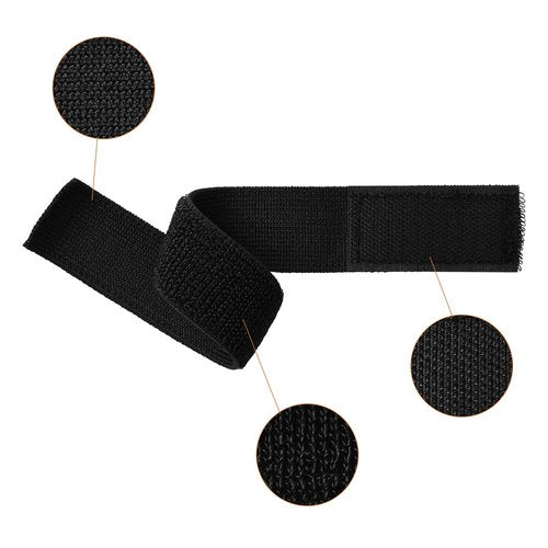 Pumwoy 6Pcs Elastic Band with Velcro for Cycling Climbing Hiking,11.81 Inch Adjustable Straps Band for Fastening Cable Straps,Organize and Storage