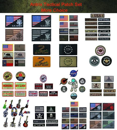 Antrix 6 PCS Tactical Joshua 1:9 Bible Verse 210 Have I NOT COMMANDED You Patch Hook and Loop Fastener Joshua 1:9 Be Strong and Courageous Emblem Badge Patch -4"*2.25"