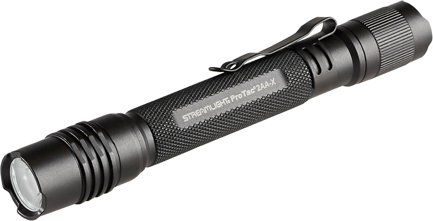 Streamlight 88072 ProTac 2AA-X 270-Lumen Multi-Fuel Personal Carry Tactical Flashlight with Alkaline Batteries, Coyote
