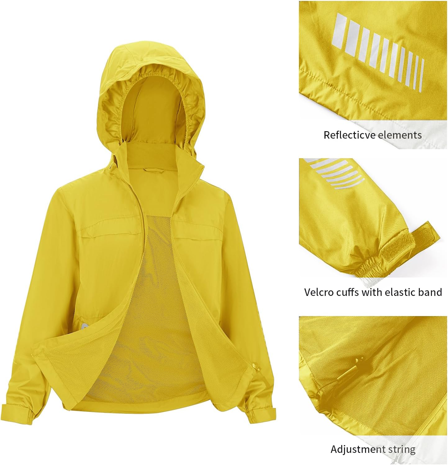 SWISSWELL Kids Rain Gear Boys Girls Youth Waterproof Rain Suit Breathable Reflective Raincoat and Pants