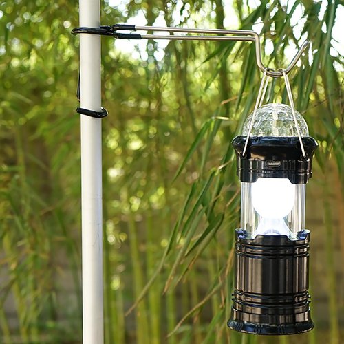 OZXNO Camping Lantern Hook Hangers Anti-Slip Tent Pole Hook S Lantern Holder Hanger Clips Lantern Stand Hook Camping Light Pole for Camping Fishing Hunting(2pcs)