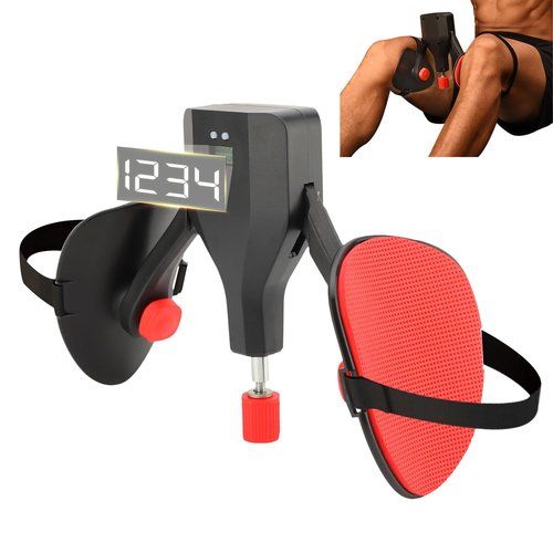 Thigh Trainer,77 lbs Adjustable Inner Thigh Exerciser,Pelvic Hip Kegel Floor Trainer Strength Exercise Buttock Glute Legs Workout Equipment with Counting Display