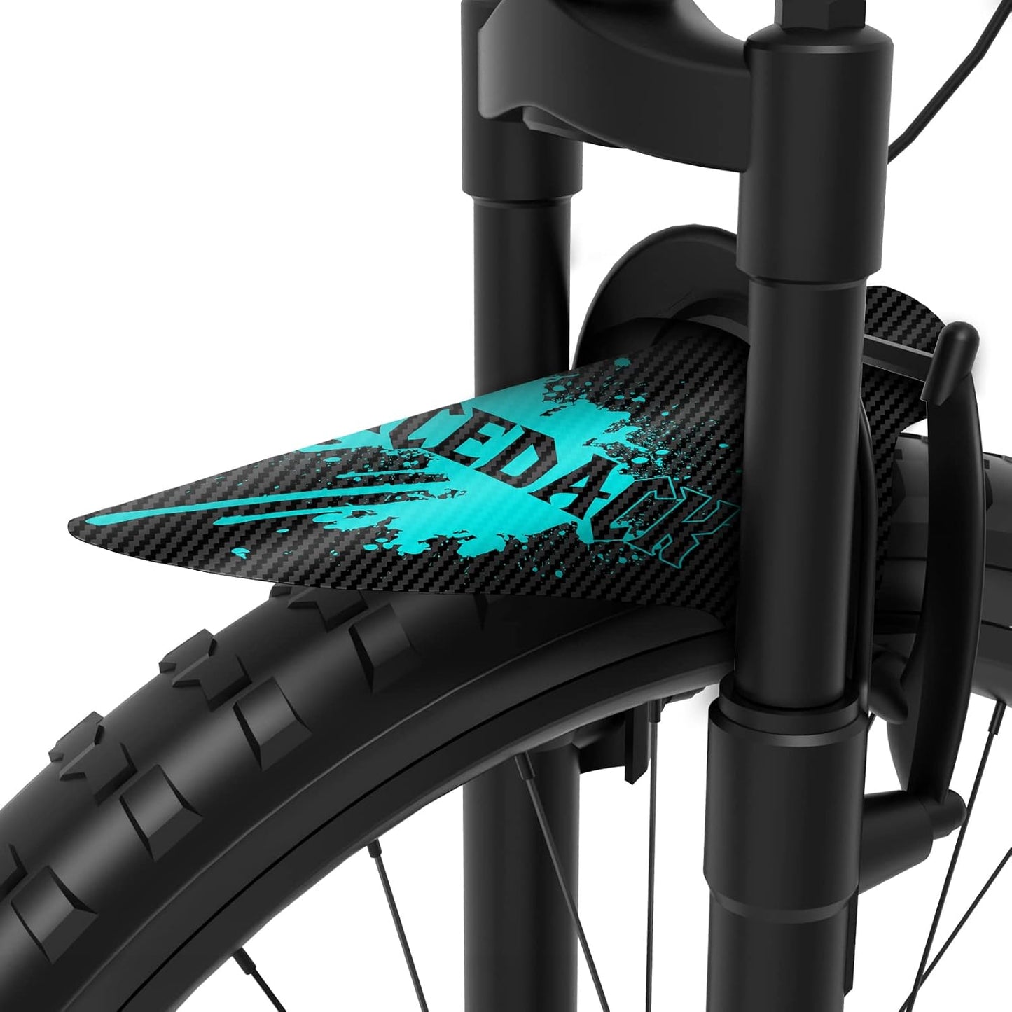 NICEDACK Bike Fender, Adjustable MTB Mud Guard, Front and Rear Compatible Mudguards, Fits 650B 20" 26" 27.5" 29 inch Fat Tire Bikes and All Disc Brake Bicycles