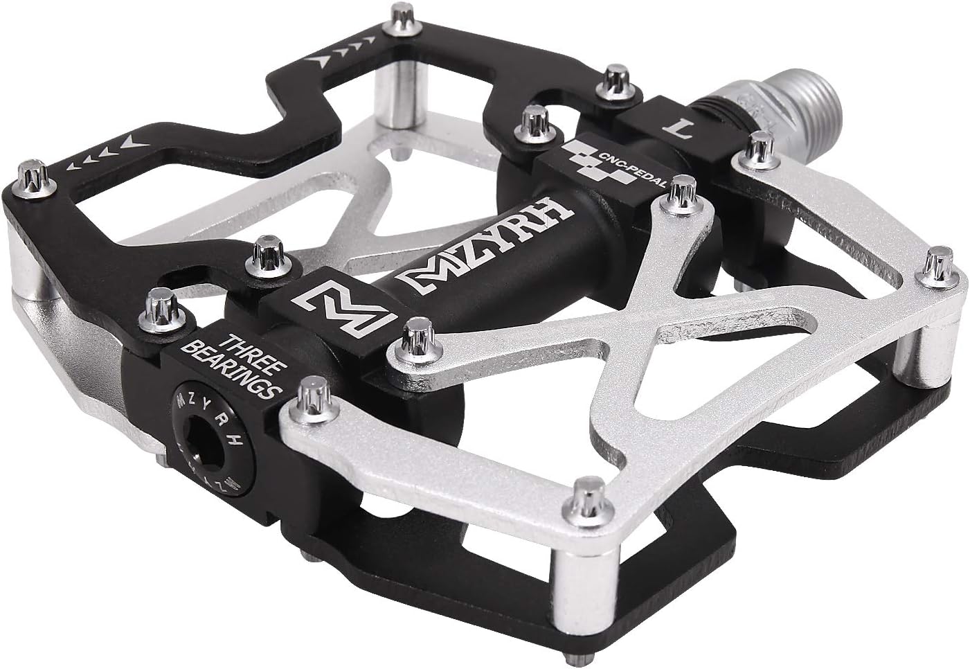 Mountain Bike Pedals, Ultra Strong Colorful CNC Machined 9/16" Cycling Sealed 3 Bearing Pedals