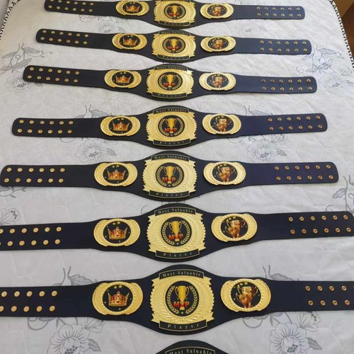 MVP Belt Most Valuable Player Championship Belt Trophy Award Gift - Football, baseball, softball, soccer, basketball, esports, fantasy sports, hockey tournament or League Winner Champion Belt