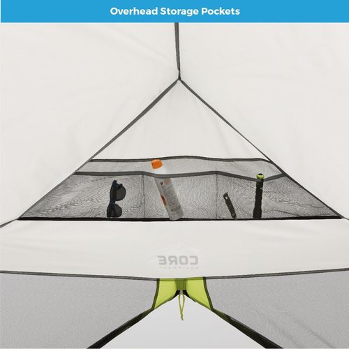 CORE 12'x10' Instant Screen House | Folding and Portable Large Pop Up Canopy Shelter with Included Carry Bag | Perfect for Family Camping, Outdoor, Picnic, Backyards, BBQ, Tailgate, Patio and Party