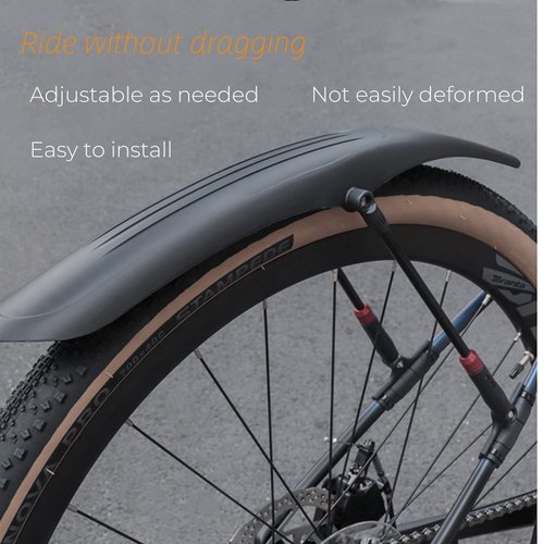 NELboNs Bike Fender for Mountain Bike Adjustable Widened Design Aluminum Alloy Telescopic Bicycle Mudguard Universal Front/Rear Mud Guard for 26"/27.5"/29" MTB Gravel City Bicycle