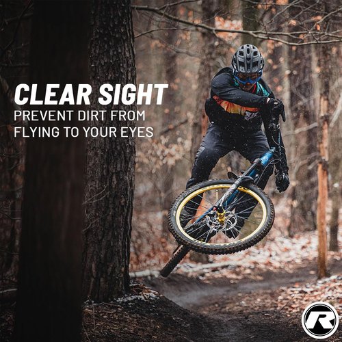 Riesel Design - Front bike fender For Face and Suspension Fork Protection - Secure Fit, For Cyclocross and Gravel bikes, Wheel Sizes upto 28" - Criss:Cross - Carbon