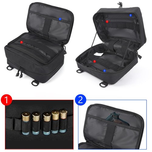 Korialia Tactical Pouch Large Molle Bag: EDC Gear Pouches, Expandable Accessories Organizer, Medical Pocket, Traveling Bags