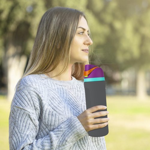 Silicone Water Bottle Boot for Owala 24oz, Full Wrap Protection Anti-Sliding Bottom Protective Sleeve Case Compatible with FreeSip Water Bottle Gift for Owala Protector Cover Accessory (Grey)
