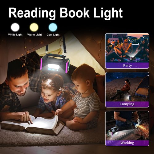 Rechargeable Flashlight, LED Spotlight Flashlight 15000 Capacity Extra Large Lumens Ultra-Long Standby UV Flashlight Blacklight Waterproof with USB Output as a Power Bank