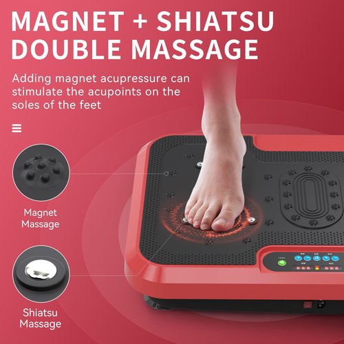 Vibration Plate Exercise Machine for Lymphatic Drainage, Power Plate Vibration Platform for Weight Loss, Shaping Toning & Wellness, Whole Body Shake Workout Equipment for Home Gym
