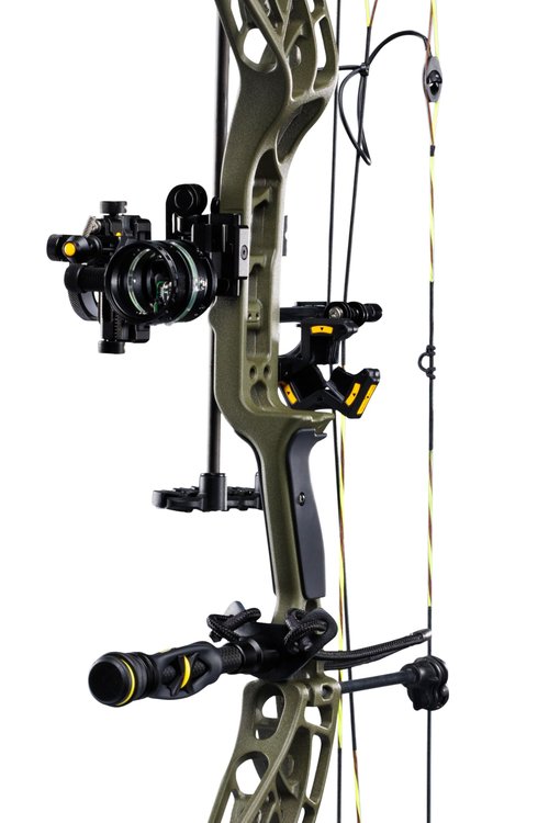 The Hunting Public Adapt 2+ Ready to Hunt Compound Bow Package with up to 70 lb. Draw Wight, Right Hand, Throwback Green