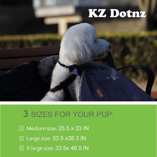 KZ Dotnz Outdoor Travel Dog Bed, Extra Durable Camping Dog Sleeping Bag, Large Portable Dog Mat, Machine Washable & Foldable,