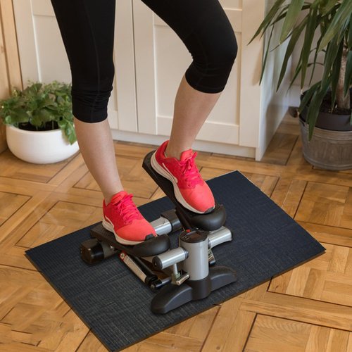 Non-Slip Ellipse Leg Exerciser Machine Mat, 28×63 Inch Under the Desk Elliptical Workout Mat Seniors Ellipse Fit Accessories for Leg Training Seated Foot Pedal Exerciser Equipment, Protect Floor