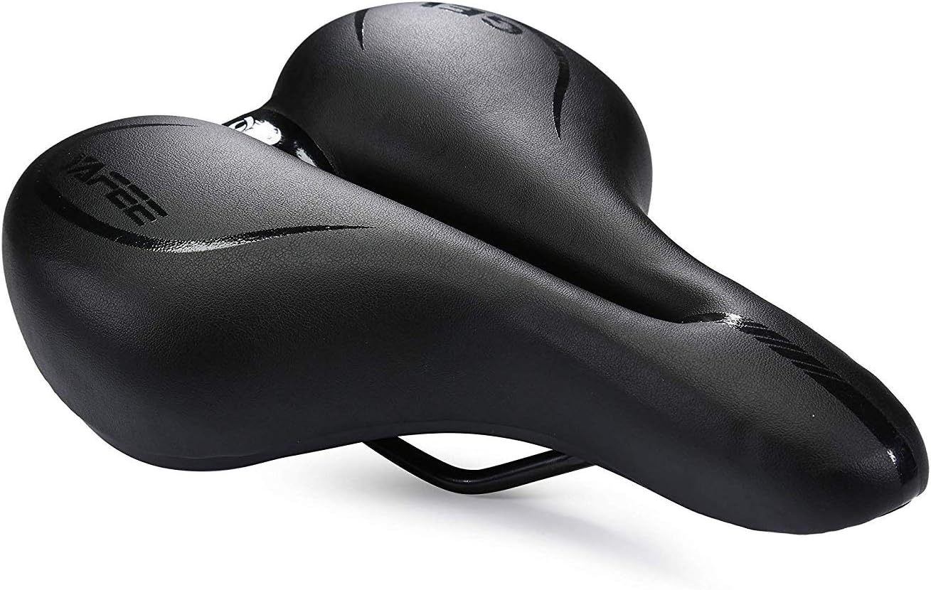 UNISTRENGH Big Bum Bike Saddle Seats Cruiser Suspension Shock Absorbing Ball Extra Wide Silica Gel Padded Cushion Bicycle Cycling