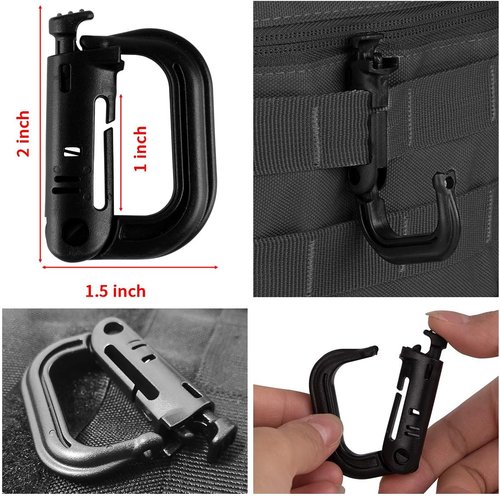 IronSeals 2 Pack Vertical Tactical Molle EDC Pouch Multi-Purpose Compact Pack Water-Resistant Utility Pouch
