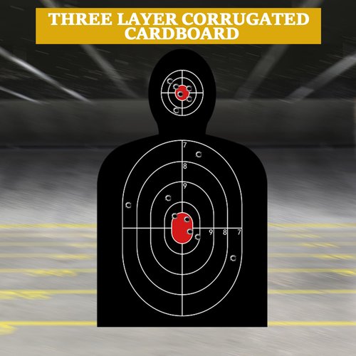 Arrowbash 72 Pcs Shooting Target Tactical Cardboard Targets Cardboard Silhouette Target for Shooting Range Practice Competitions Training(30 x 18 Inches)