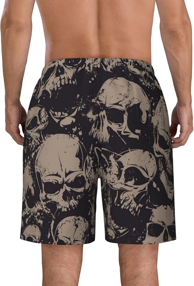 Mens Swim Trunks with Mesh Lining,Quick Dry Swimsuit Board Shorts Beach Pants Swimwear Bathing Suits