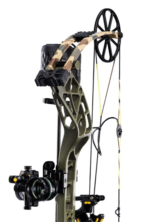 The Hunting Public Adapt 2+ Ready to Hunt Compound Bow Package with up to 70 lb. Draw Wight, Right Hand, Throwback Green