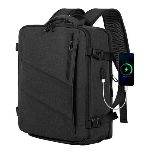 VOESLD Travel Backpack for Women Men, Carry on Backpack, 18×14×8 Inches Airlines Personal Item Casual Daypacks (Dark Gray, Extra Large)