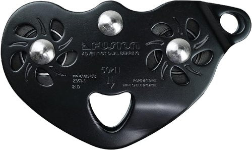 Fusion Climb Advent Military Tactical Edition Speed Super Stainless Steel Trolley Pulley Black 50KN